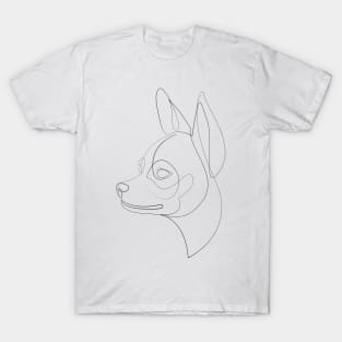 Chihuahua - one line drawing T-Shirt